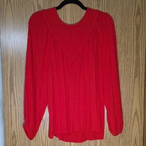 Knox Rose Vibrant Red Blouse